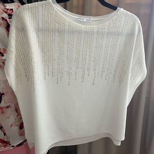 Zara white top.